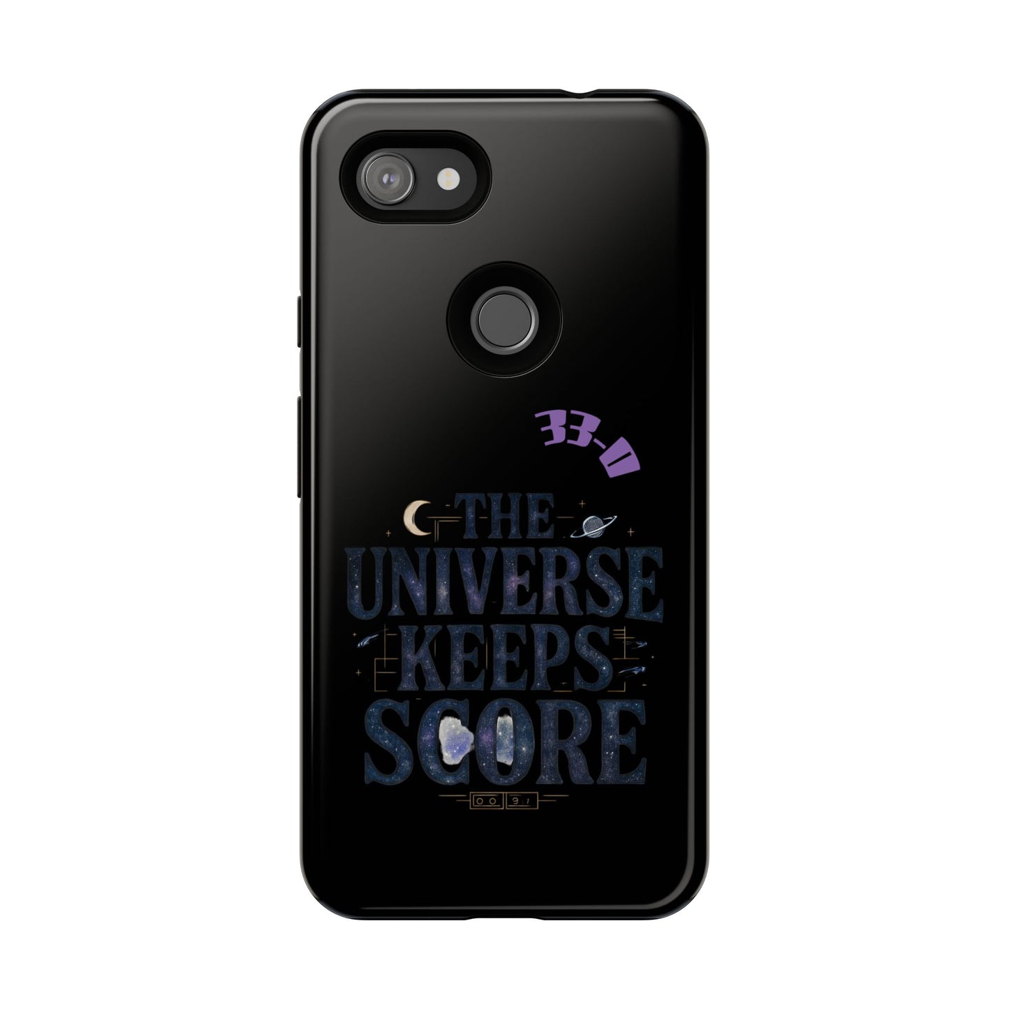Phone Case with Cosmic Design - The Universe Keeps Score - Perfect for Astrology Lovers, Gift for Friends, Galaxy Aesthetic, Unique [...]