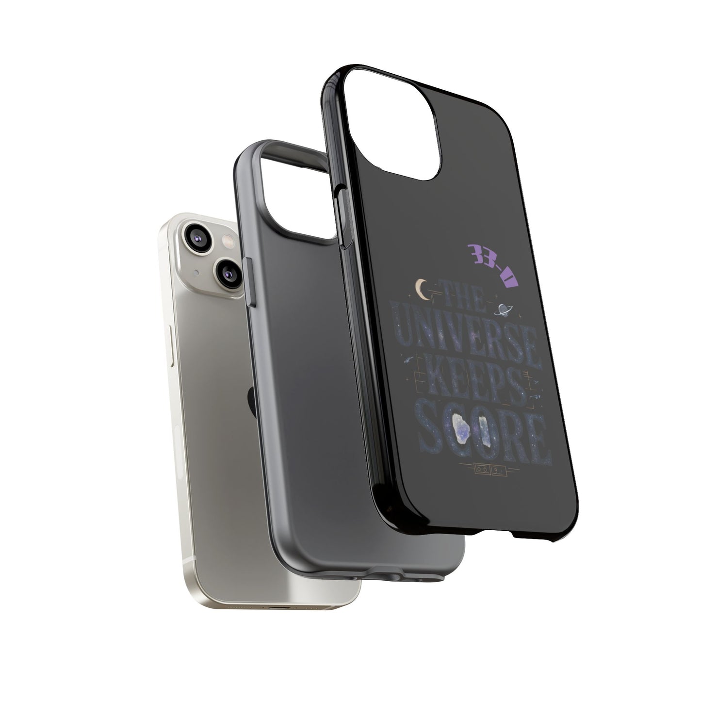 Phone Case with Cosmic Design - The Universe Keeps Score - Perfect for Astrology Lovers, Gift for Friends, Galaxy Aesthetic, Unique [...]