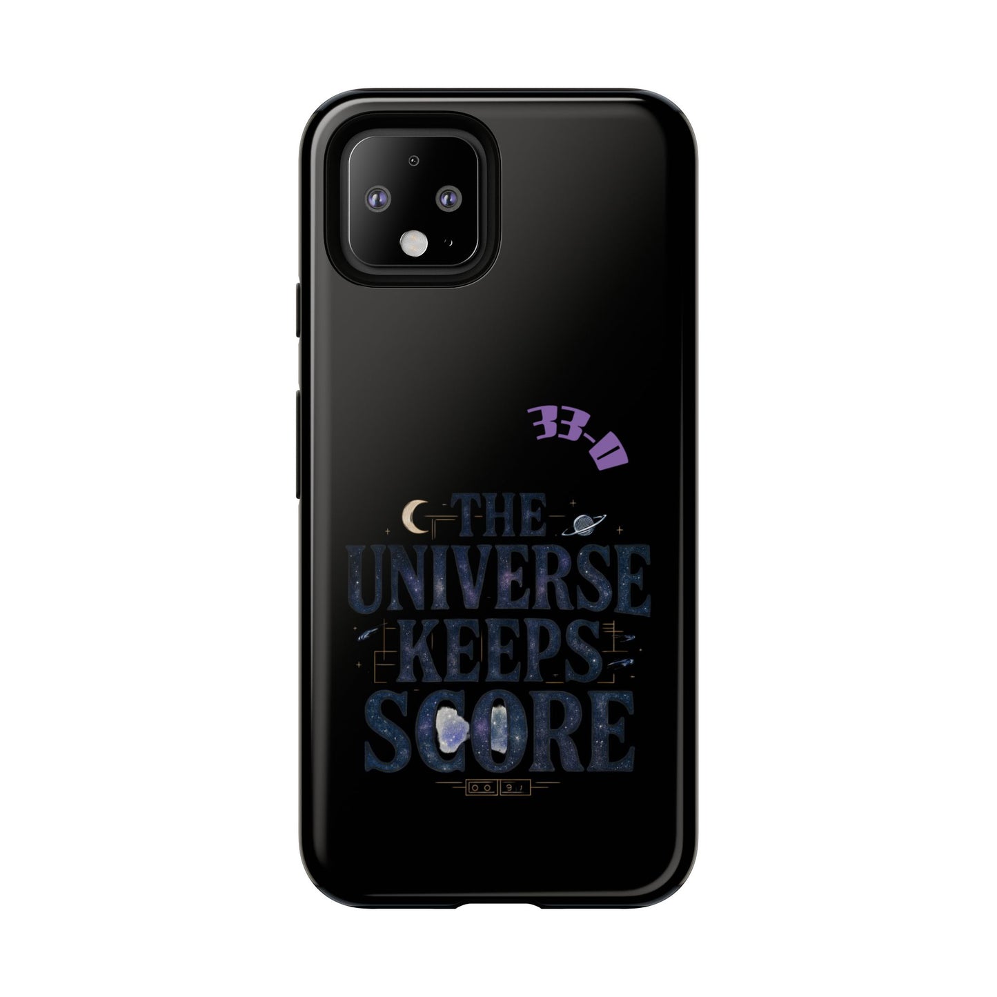Phone Case with Cosmic Design - The Universe Keeps Score - Perfect for Astrology Lovers, Gift for Friends, Galaxy Aesthetic, Unique [...]
