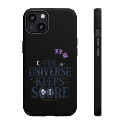 Phone Case with Cosmic Design - The Universe Keeps Score - Perfect for Astrology Lovers, Gift for Friends, Galaxy Aesthetic, Unique [...]