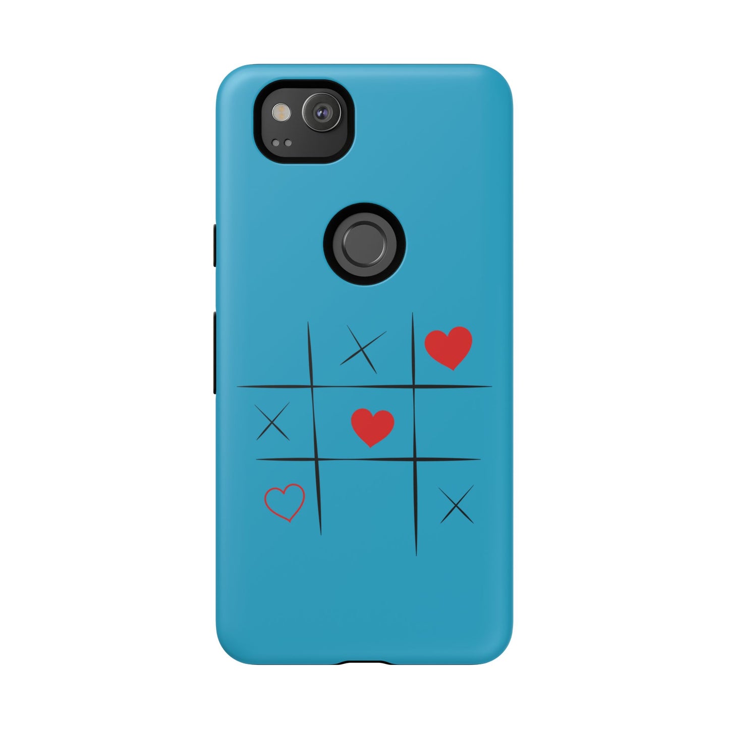 Tough Cases Phone Case - Playful Tic Tac Toe Design, Phone Accessory, Cute Gift, Durable Cover, Fun Tech