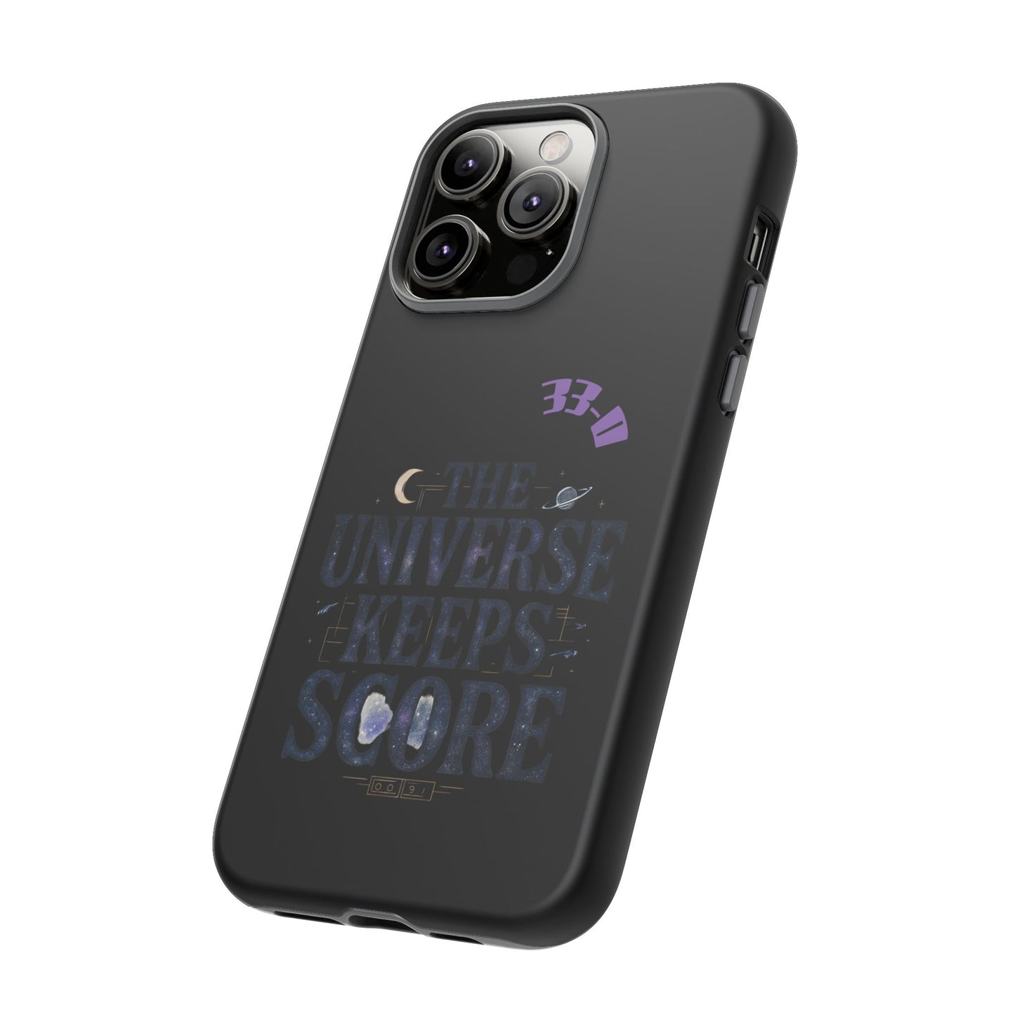 Phone Case with Cosmic Design - The Universe Keeps Score - Perfect for Astrology Lovers, Gift for Friends, Galaxy Aesthetic, Unique [...]