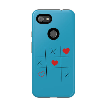Tough Cases Phone Case - Playful Tic Tac Toe Design, Phone Accessory, Cute Gift, Durable Cover, Fun Tech