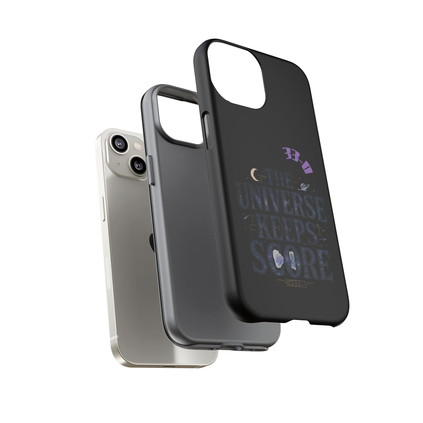 Phone Case with Cosmic Design - The Universe Keeps Score - Perfect for Astrology Lovers, Gift for Friends, Galaxy Aesthetic, Unique [...]