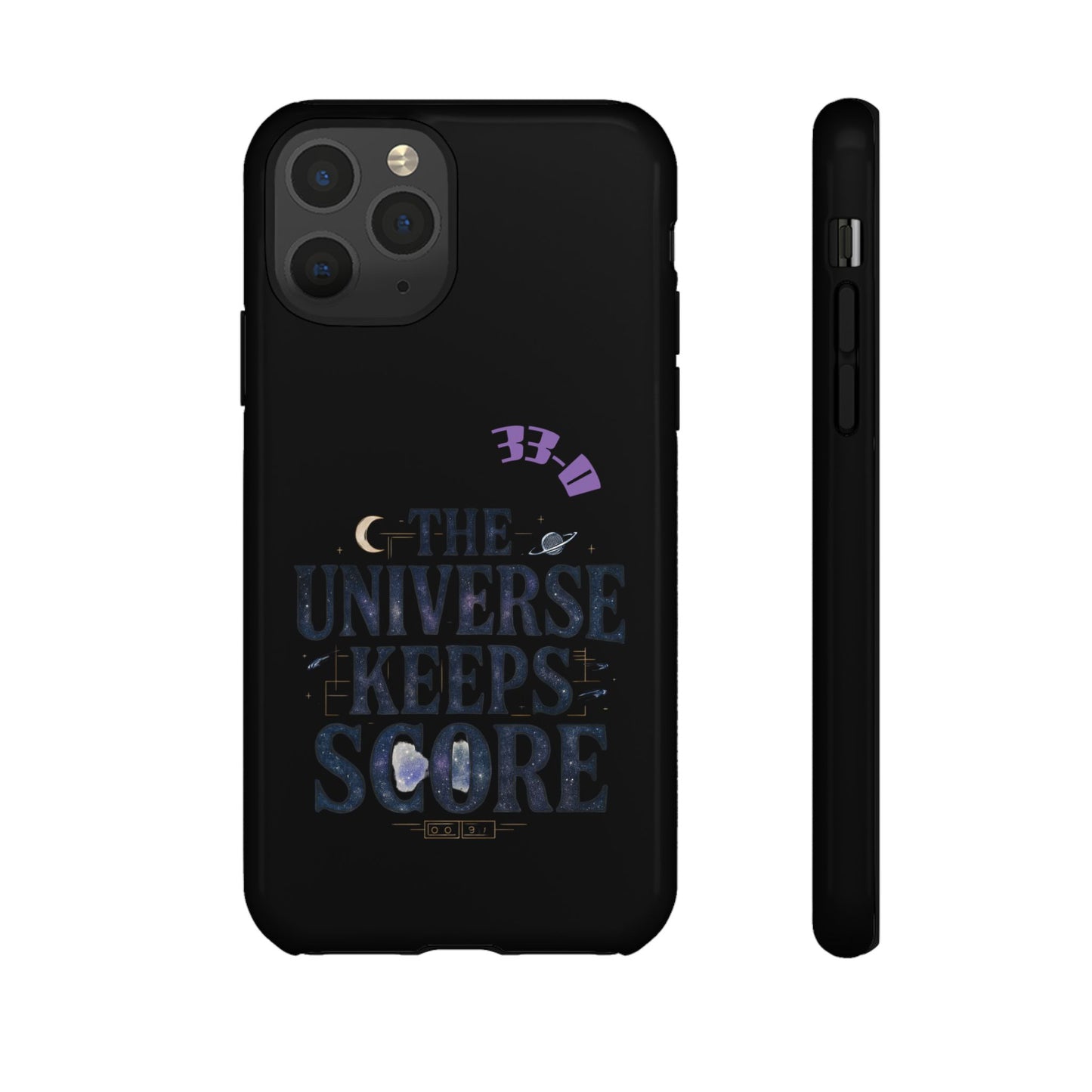 Phone Case with Cosmic Design - The Universe Keeps Score - Perfect for Astrology Lovers, Gift for Friends, Galaxy Aesthetic, Unique [...]