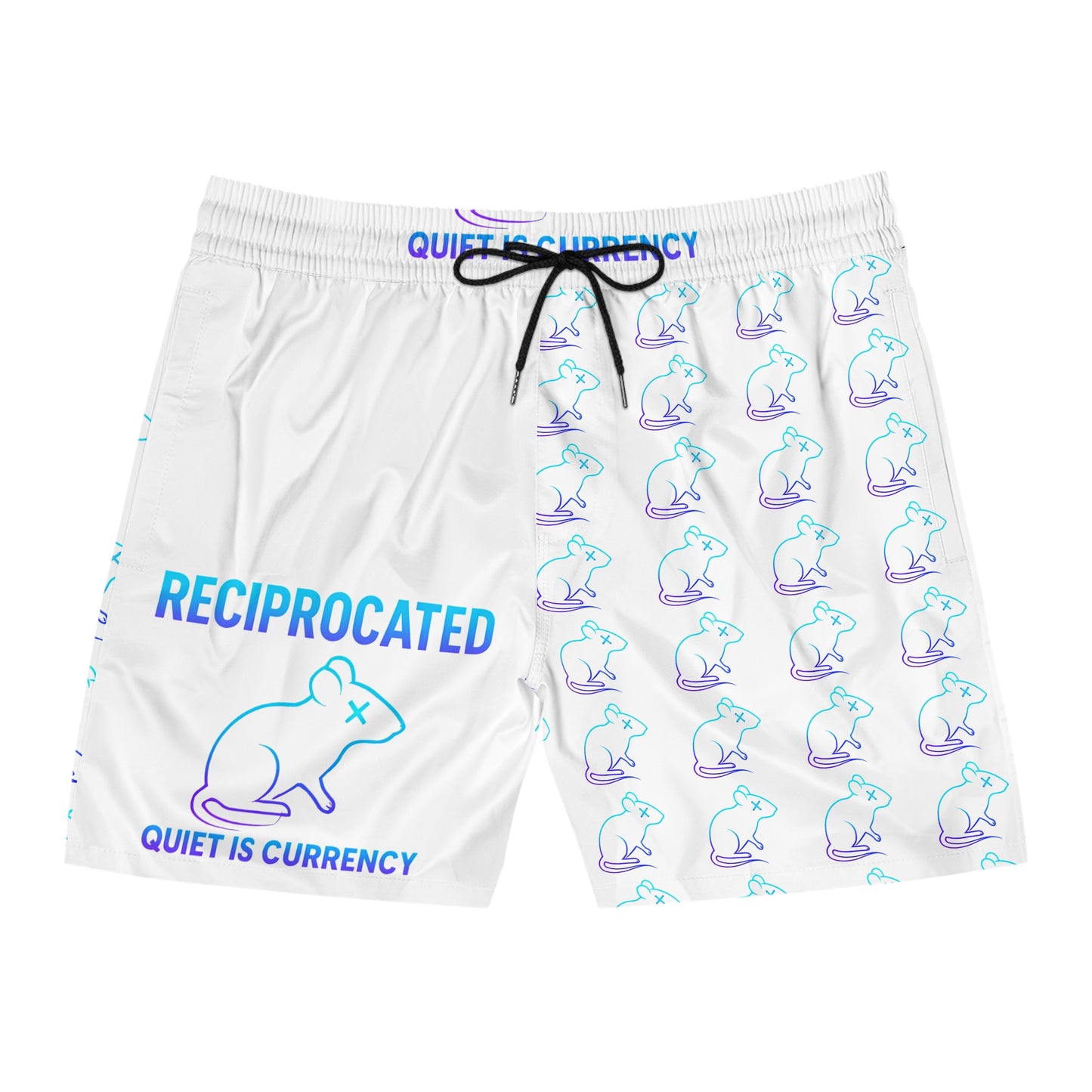 Trendy Men's Mid-Length Swim Shorts, Beachwear for Summer, Unique Swim Trunks, Funny Swim Shorts, Pool Party Essentials