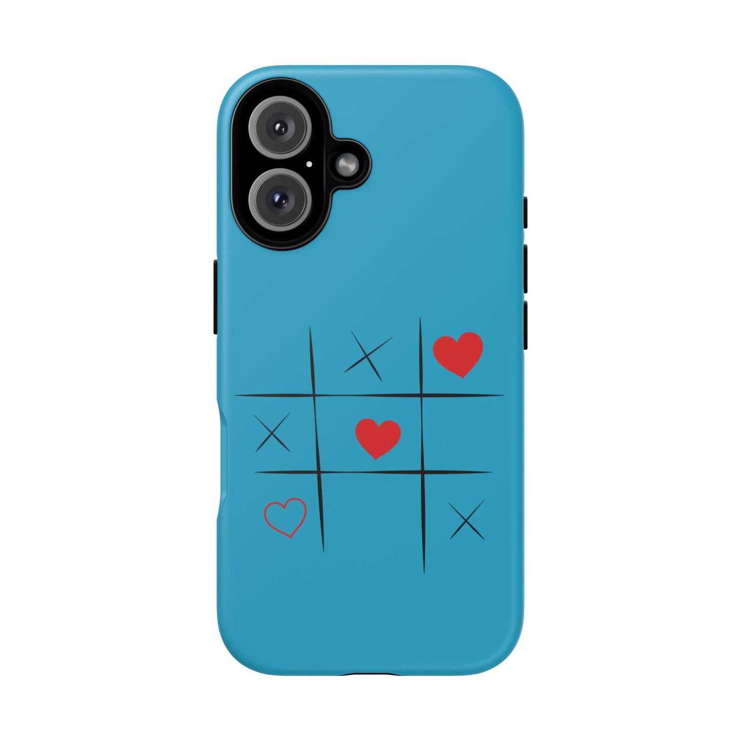 Tough Cases Phone Case - Playful Tic Tac Toe Design, Phone Accessory, Cute Gift, Durable Cover, Fun Tech