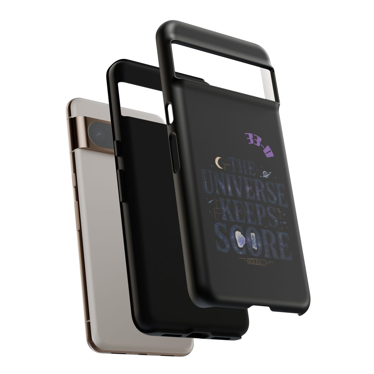 Phone Case with Cosmic Design - The Universe Keeps Score - Perfect for Astrology Lovers, Gift for Friends, Galaxy Aesthetic, Unique [...]