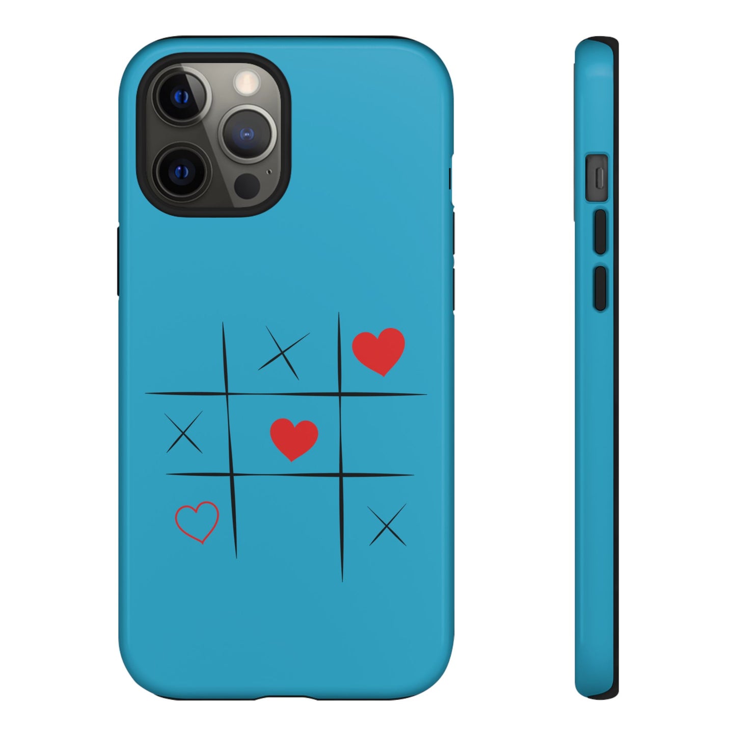 Tough Cases Phone Case - Playful Tic Tac Toe Design, Phone Accessory, Cute Gift, Durable Cover, Fun Tech