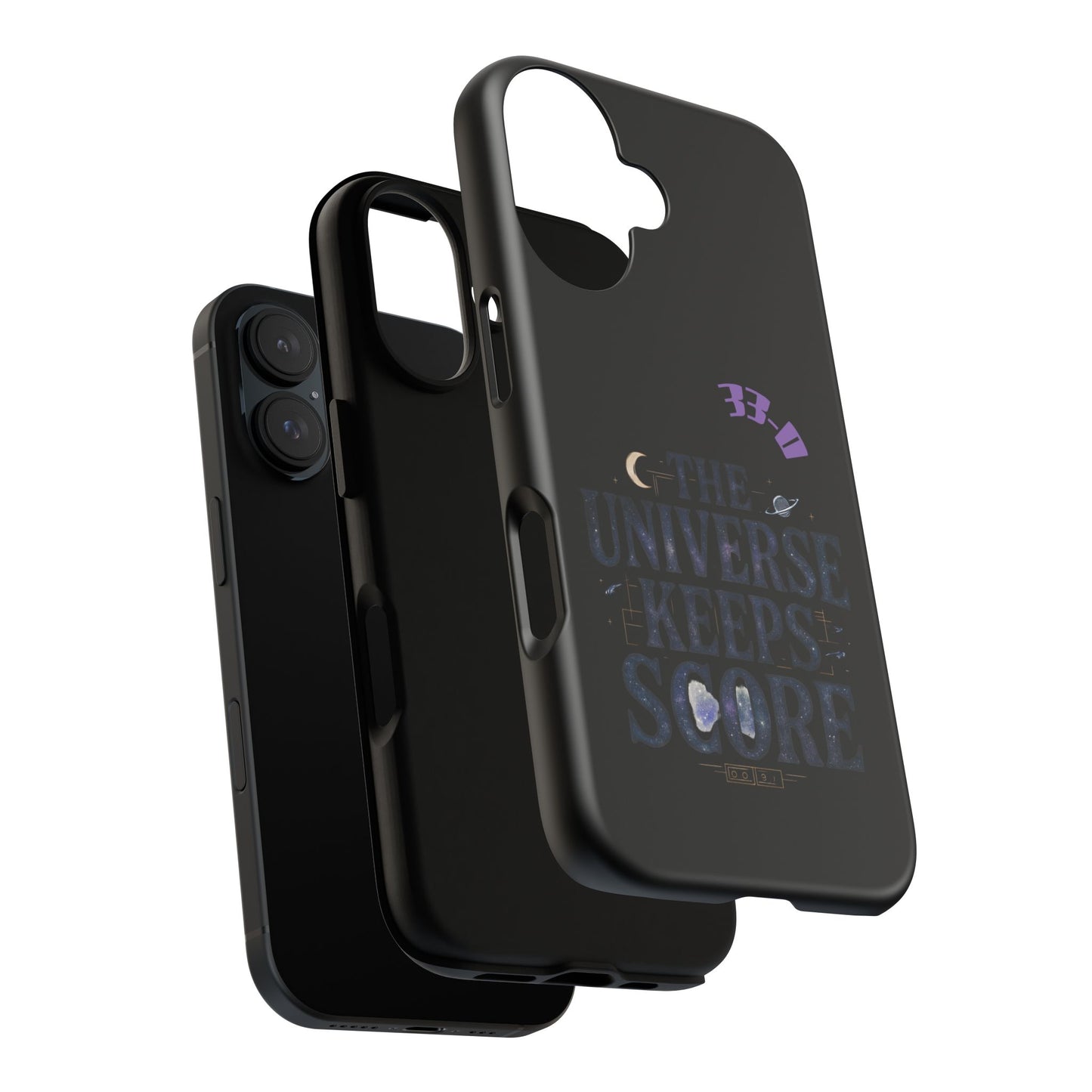 Phone Case with Cosmic Design - The Universe Keeps Score - Perfect for Astrology Lovers, Gift for Friends, Galaxy Aesthetic, Unique [...]