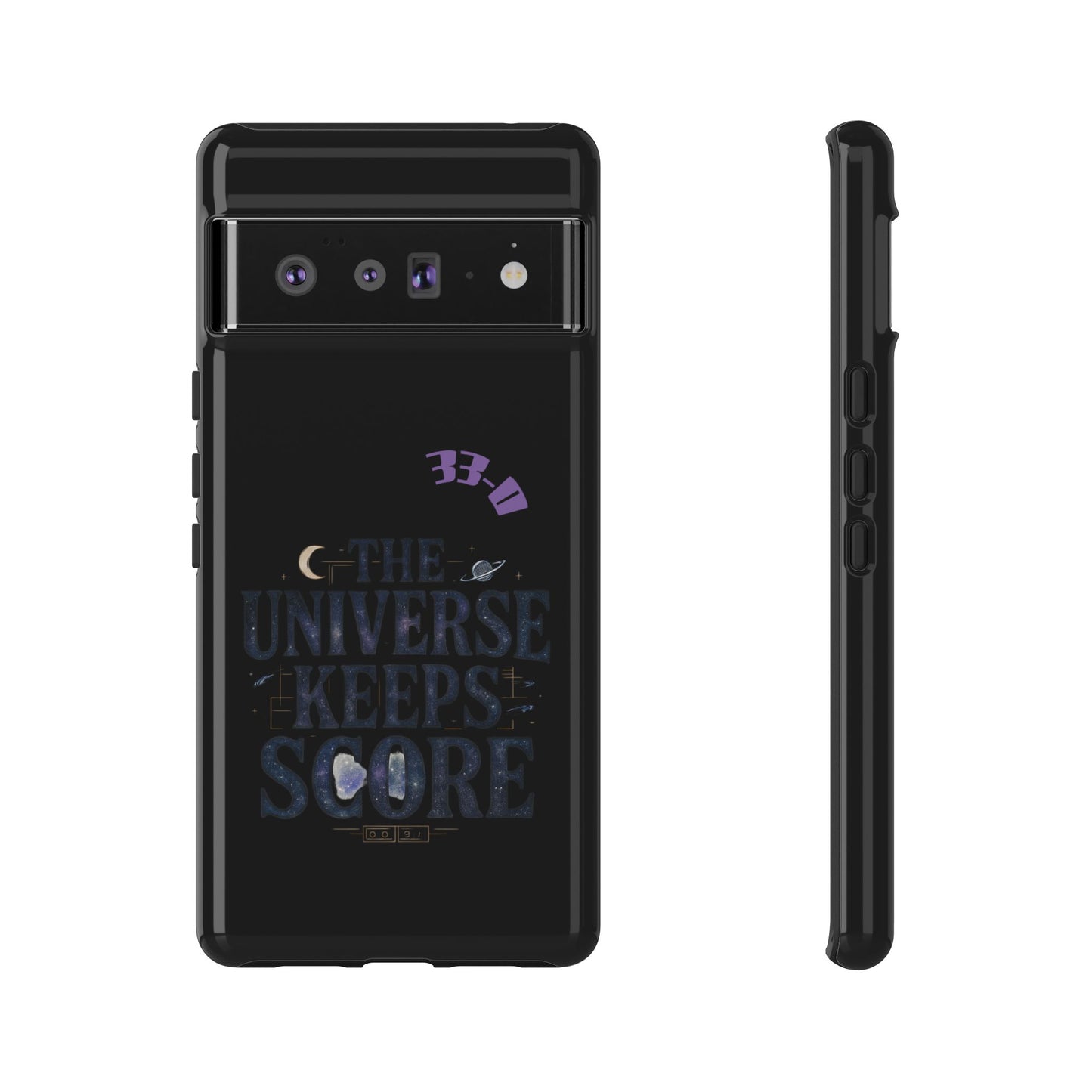 Phone Case with Cosmic Design - The Universe Keeps Score - Perfect for Astrology Lovers, Gift for Friends, Galaxy Aesthetic, Unique [...]