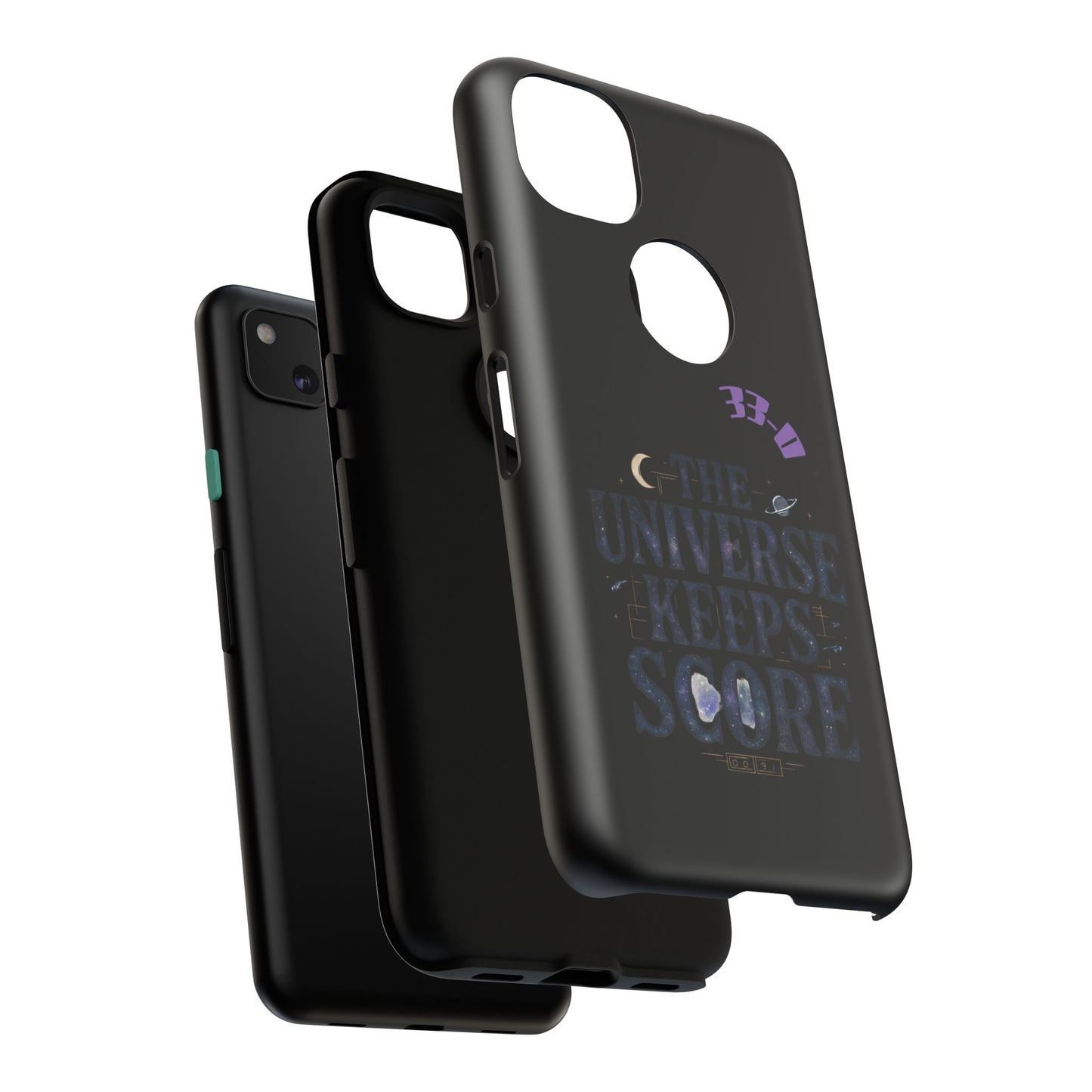 Phone Case with Cosmic Design - The Universe Keeps Score - Perfect for Astrology Lovers, Gift for Friends, Galaxy Aesthetic, Unique [...]