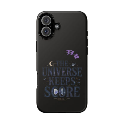 Phone Case with Cosmic Design - The Universe Keeps Score - Perfect for Astrology Lovers, Gift for Friends, Galaxy Aesthetic, Unique [...]