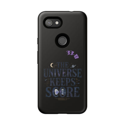 Phone Case with Cosmic Design - The Universe Keeps Score - Perfect for Astrology Lovers, Gift for Friends, Galaxy Aesthetic, Unique [...]