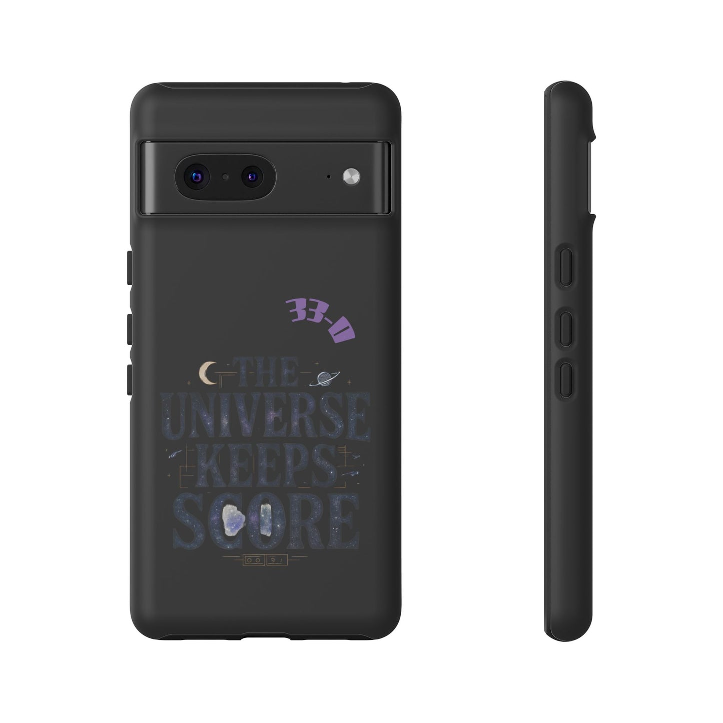 Phone Case with Cosmic Design - The Universe Keeps Score - Perfect for Astrology Lovers, Gift for Friends, Galaxy Aesthetic, Unique [...]