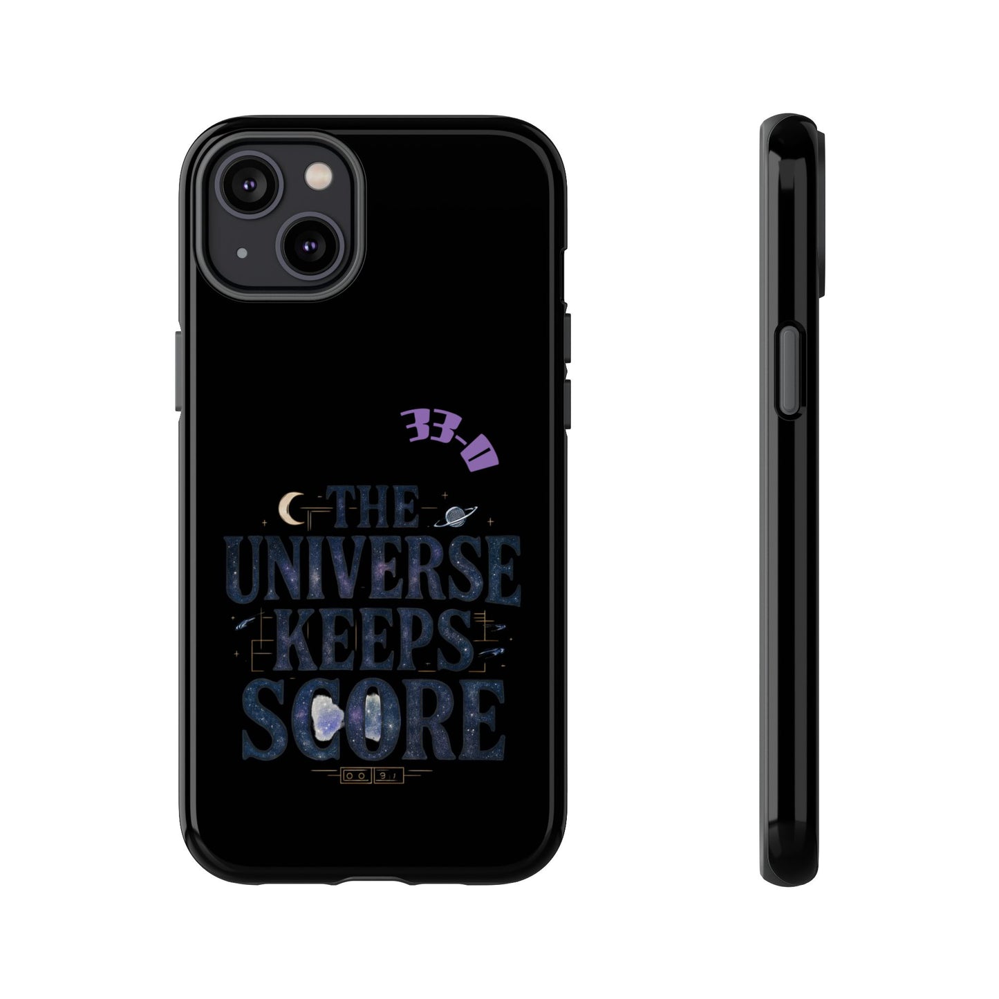 Phone Case with Cosmic Design - The Universe Keeps Score - Perfect for Astrology Lovers, Gift for Friends, Galaxy Aesthetic, Unique [...]