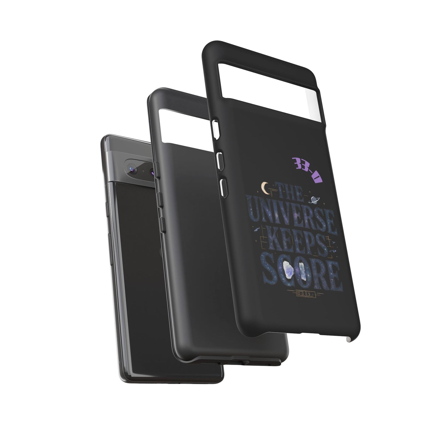 Phone Case with Cosmic Design - The Universe Keeps Score - Perfect for Astrology Lovers, Gift for Friends, Galaxy Aesthetic, Unique [...]