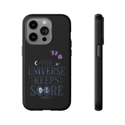 Phone Case with Cosmic Design - The Universe Keeps Score - Perfect for Astrology Lovers, Gift for Friends, Galaxy Aesthetic, Unique [...]
