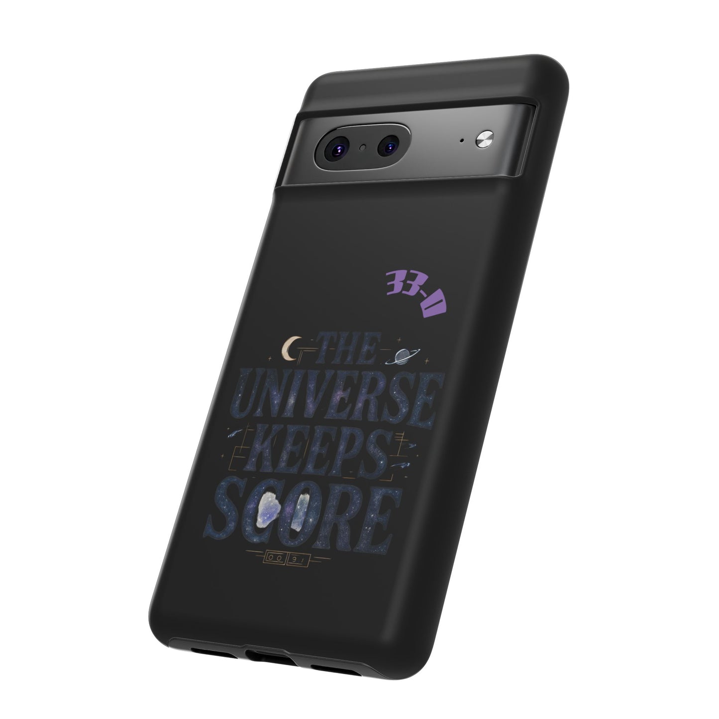 Phone Case with Cosmic Design - The Universe Keeps Score - Perfect for Astrology Lovers, Gift for Friends, Galaxy Aesthetic, Unique [...]
