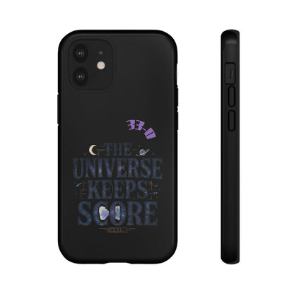 Phone Case with Cosmic Design - The Universe Keeps Score - Perfect for Astrology Lovers, Gift for Friends, Galaxy Aesthetic, Unique [...]