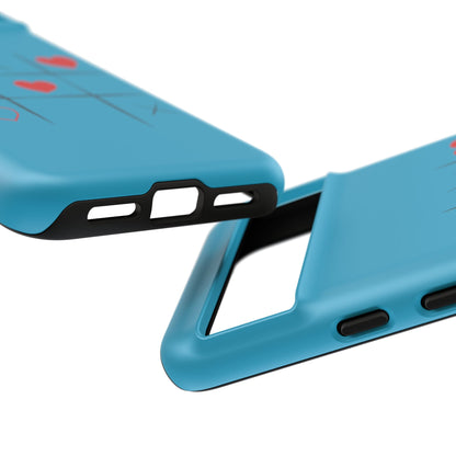 Tough Cases Phone Case - Playful Tic Tac Toe Design, Phone Accessory, Cute Gift, Durable Cover, Fun Tech