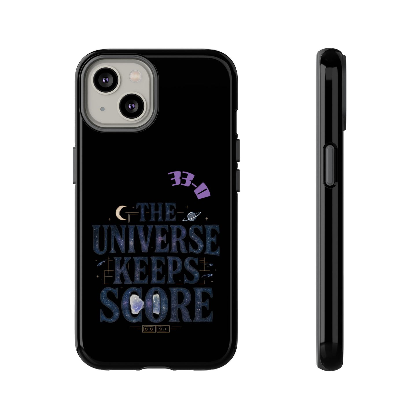 Phone Case with Cosmic Design - The Universe Keeps Score - Perfect for Astrology Lovers, Gift for Friends, Galaxy Aesthetic, Unique [...]