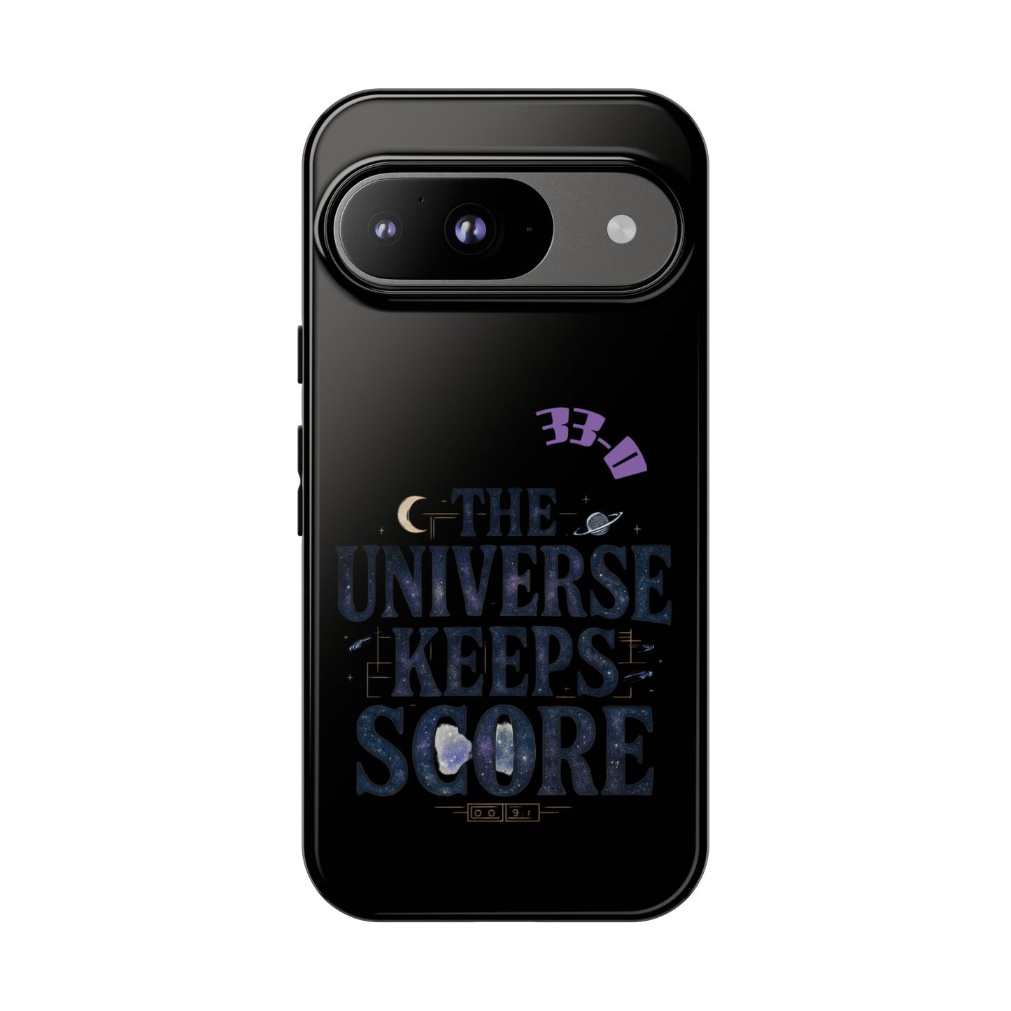 Phone Case with Cosmic Design - The Universe Keeps Score - Perfect for Astrology Lovers, Gift for Friends, Galaxy Aesthetic, Unique [...]